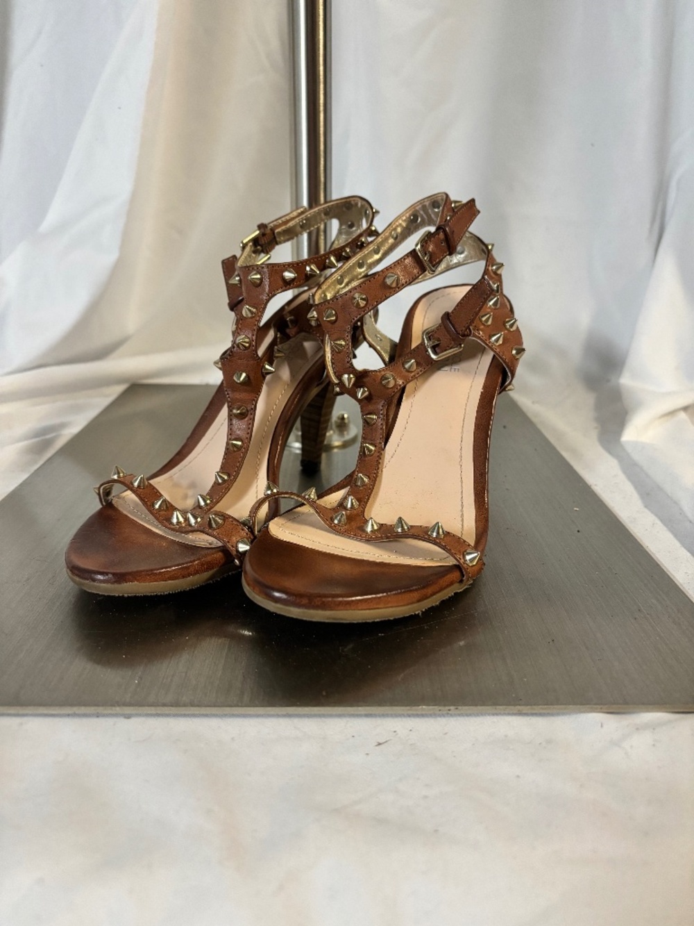 Brown Studded Heels